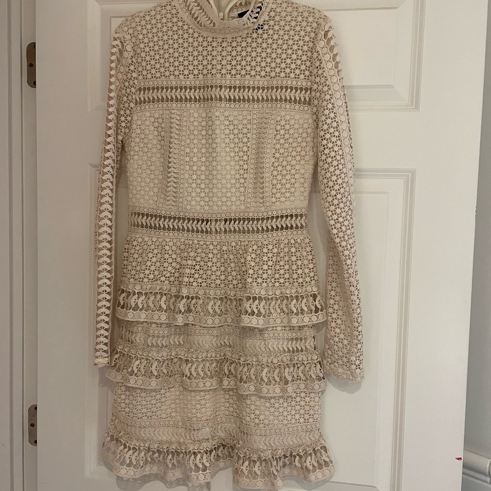 Aqua cream dress xs